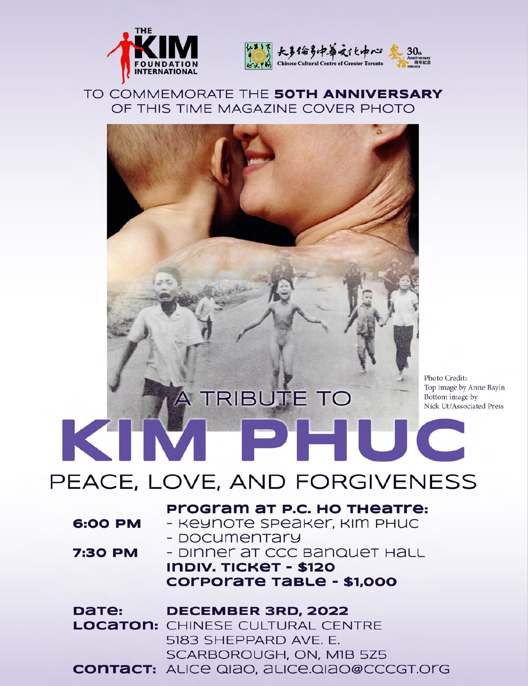 Read more about the article Tribute to KIM PHUC – Peace, Love, and Forgiveness